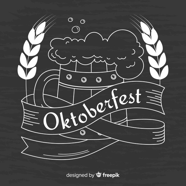 Oktoberfest chalk background