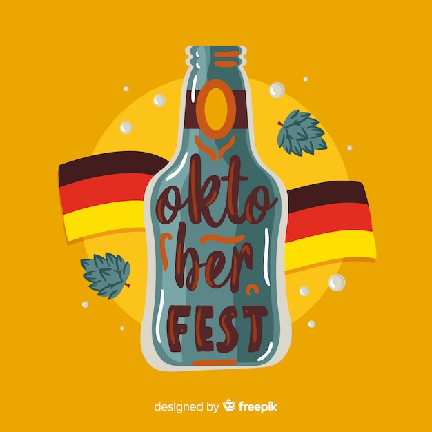 Oktoberfest concept with lettering