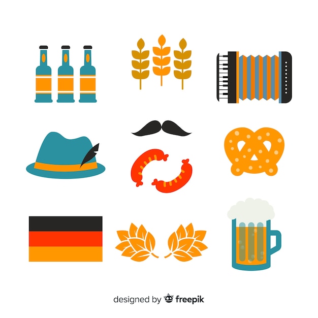 Oktoberfest elements set