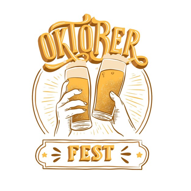 Oktoberfest lettering concept