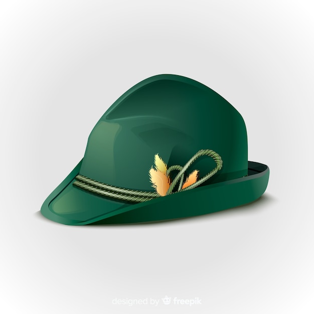 Oktoberfest realistic green hat