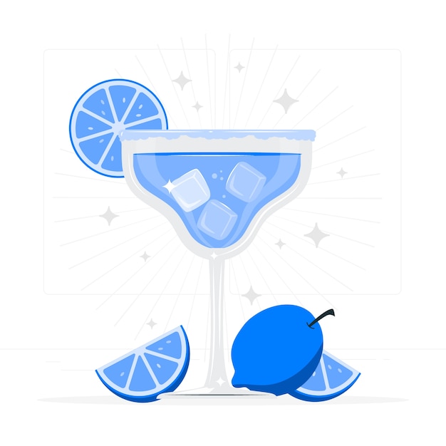 Free Vector old fashioned cocktail concept illustration