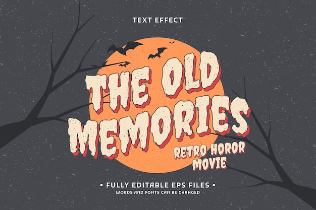 Old memories text effect