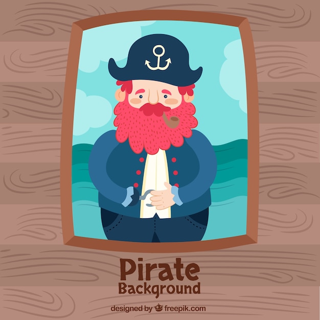 Free Vector old pirate background