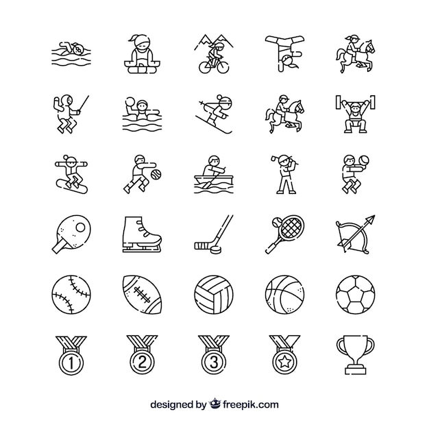 Free Vector olympic sports icons