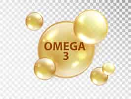 Free vector omega 3 pill. vitamin capsule.