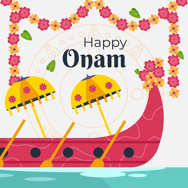 Free Vector onam illustration