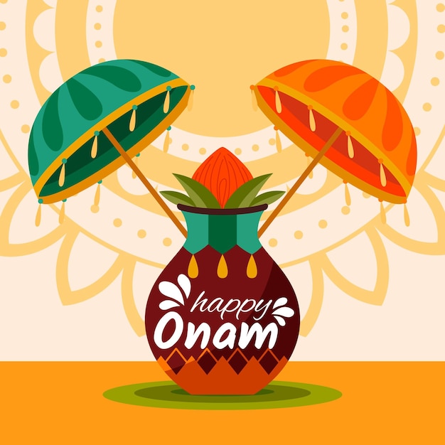 Onam with decoration