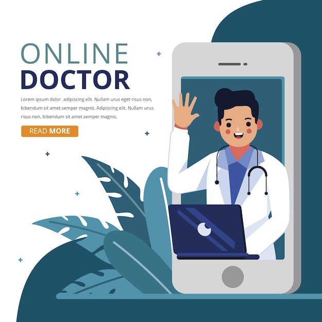 Online doctor concept