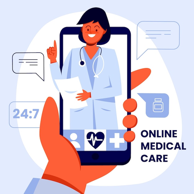 Online doctor concept