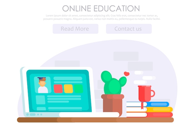 Online education banner