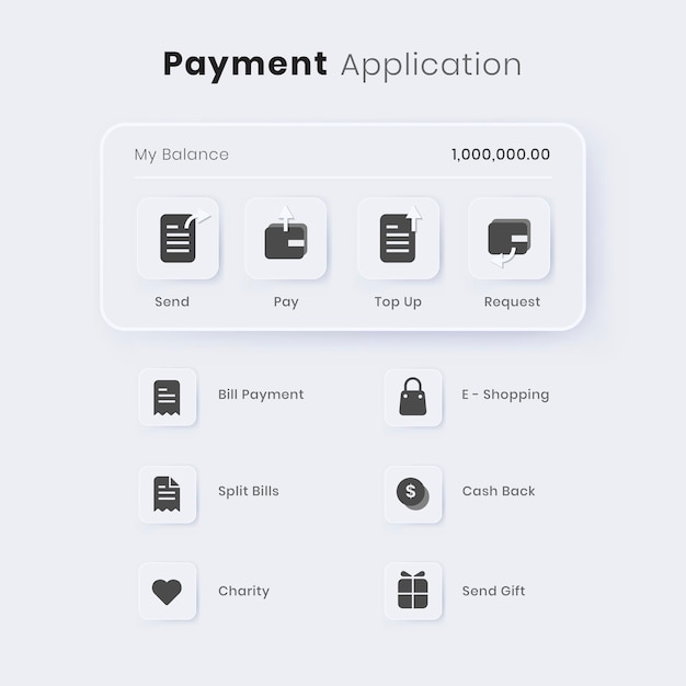 Free Vector online payment application vector