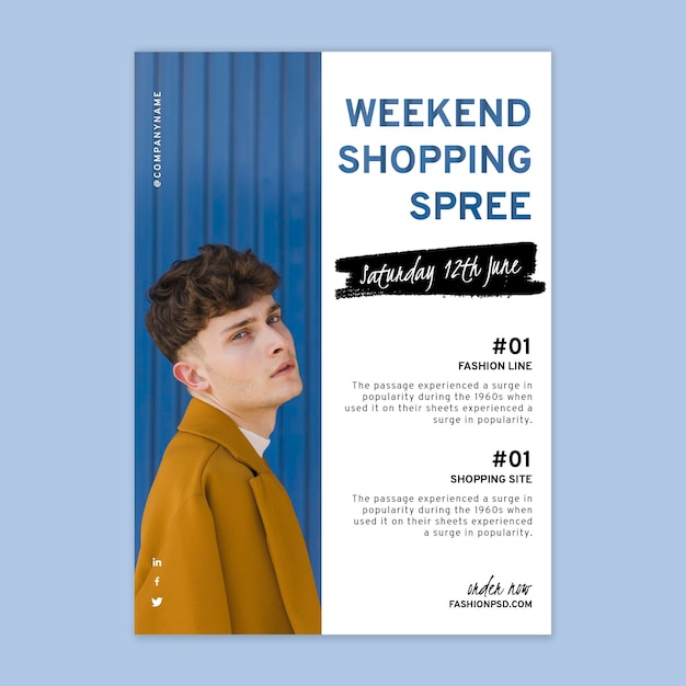 Online shopping poster