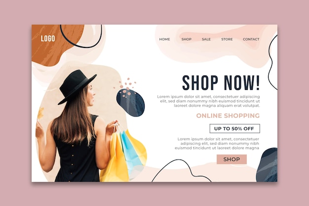 Online shopping web template