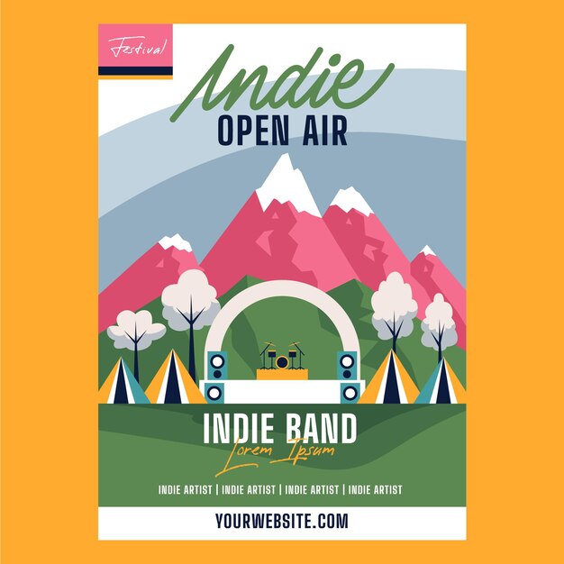 Open air music festival poster