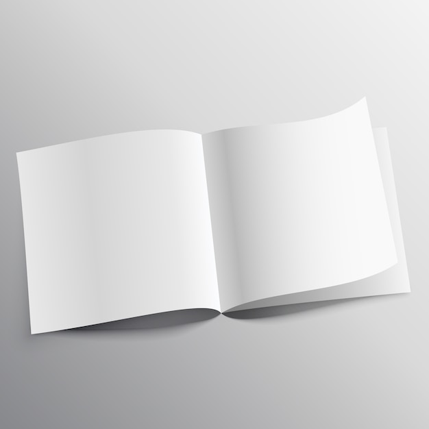 Free Vector open book mockup template