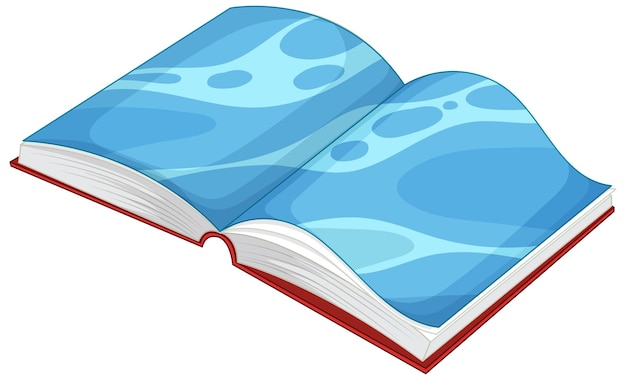 Free Vector open book with blue pages