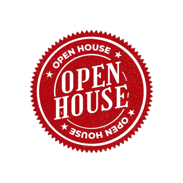 Open house label style