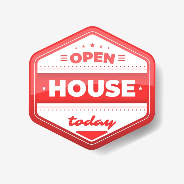 Open house label