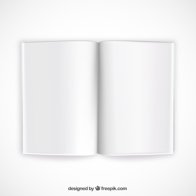 Free Vector opened book mockup