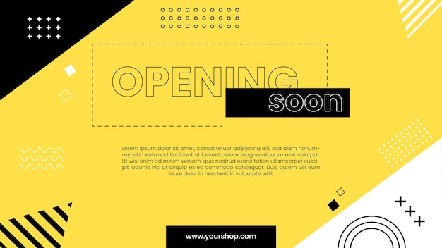 Opening soon background