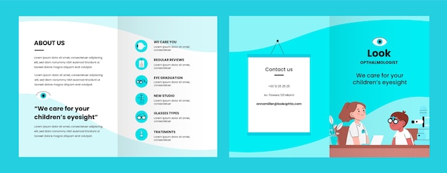 Ophthalmologist brochure template