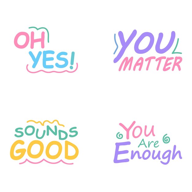 Optimistic Words Sticker