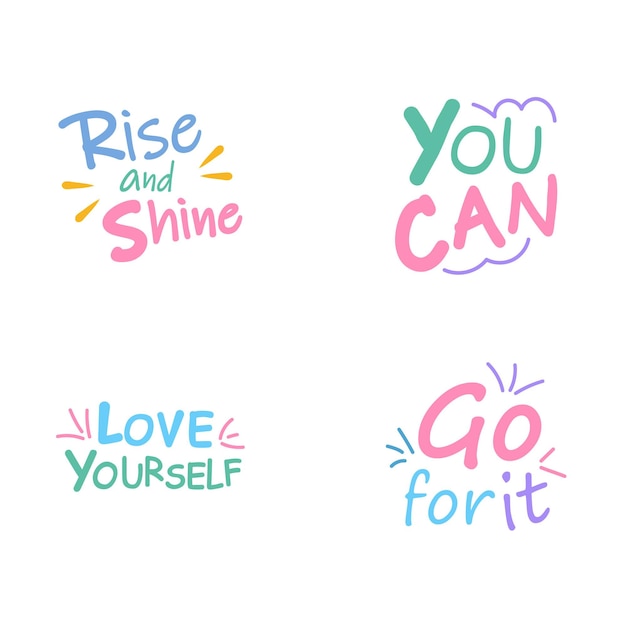 Optimistic Words Sticker