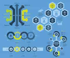 Free vector options of business solutions diagram