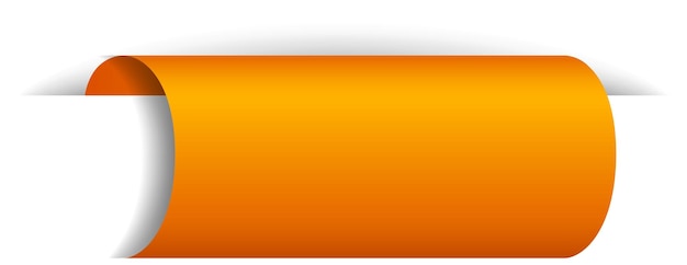 Free Vector orange banner design on white background