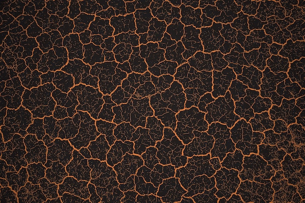 Free Vector orange and black cracked pattern texture