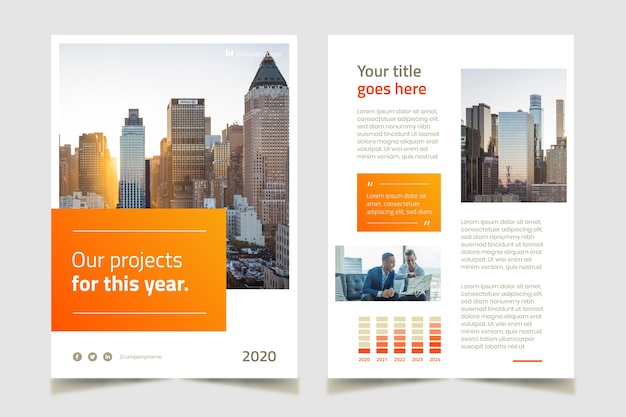 Orange Business template