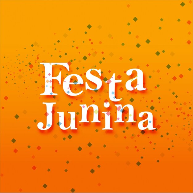 Orange festa junina design