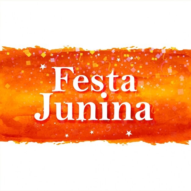 Orange festa junina illustration