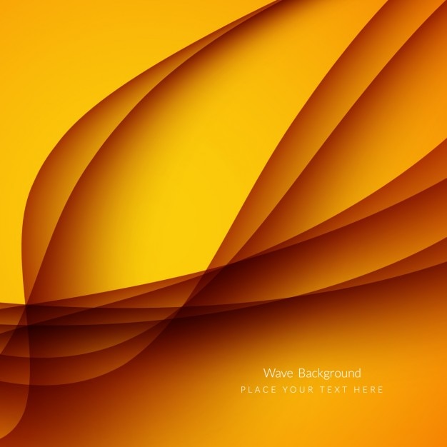 Free Vector orange modern background with waves