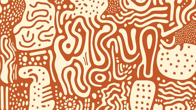 Free Vector orange squiggle background