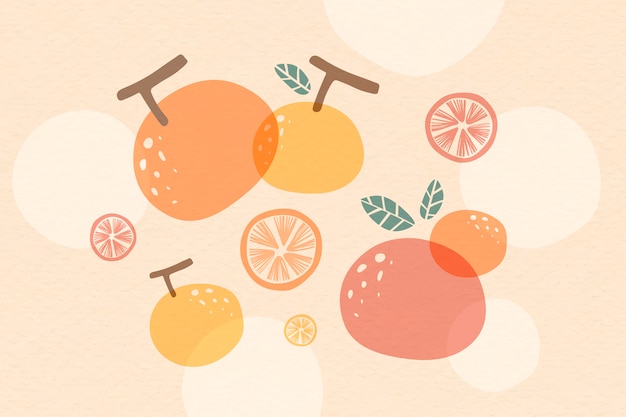 Free Vector orange summer background