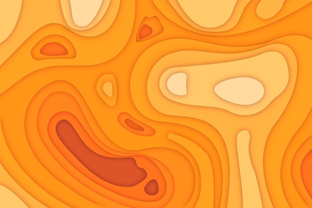 Orange topographic map background