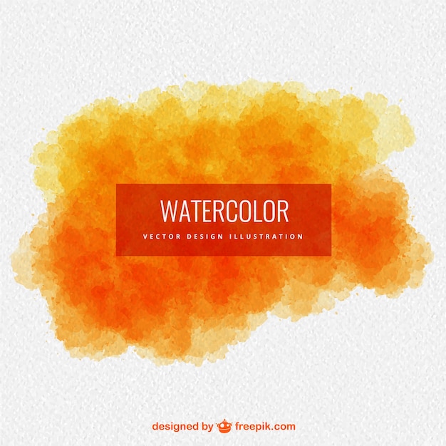 Free Vector orange watercolor background