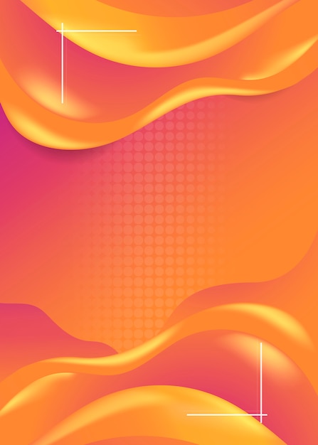 Orange wave background