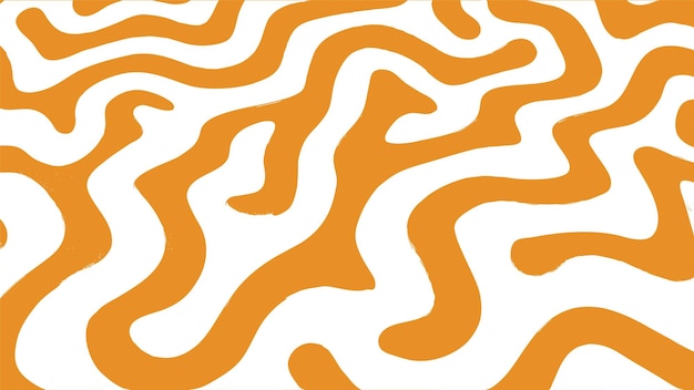 Free Vector orange wavy lines pattern