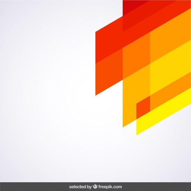 Orange and yellow geometrical corner