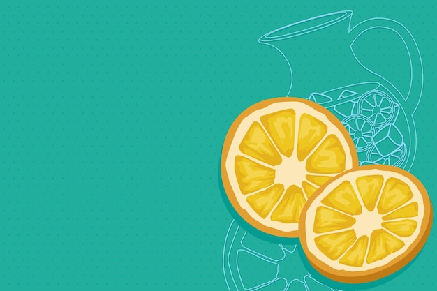 Free Vector oranges and juice drinks