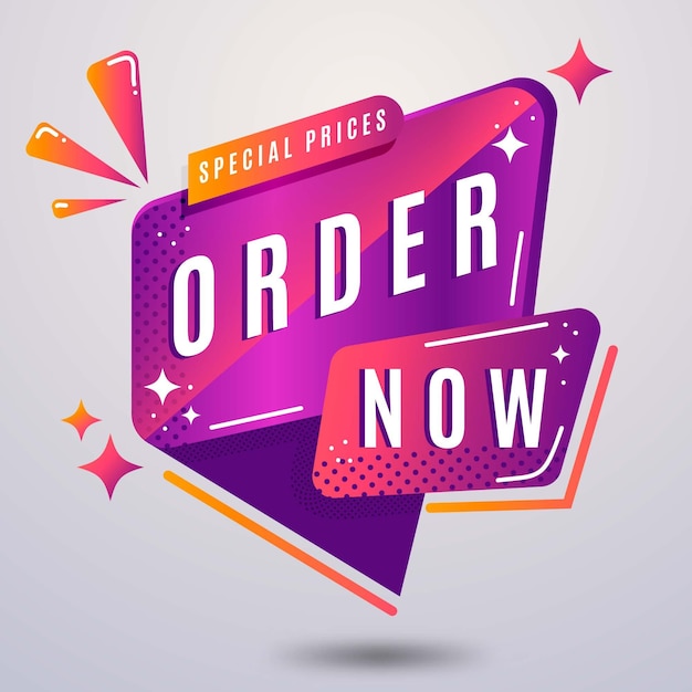 Order now banner template