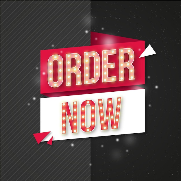 Order now banner template