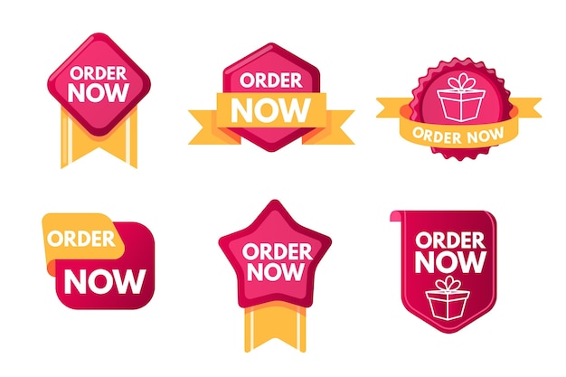 Order now sticker collection