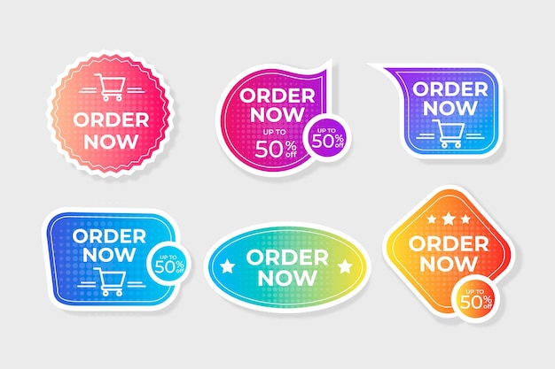 Order now - sticker collection