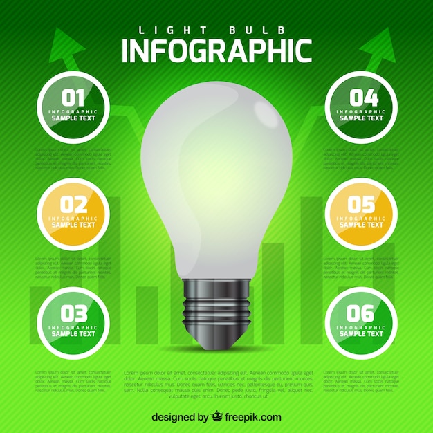 Free Vector organic business infographic 