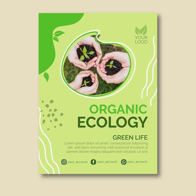 Organic ecology poster design