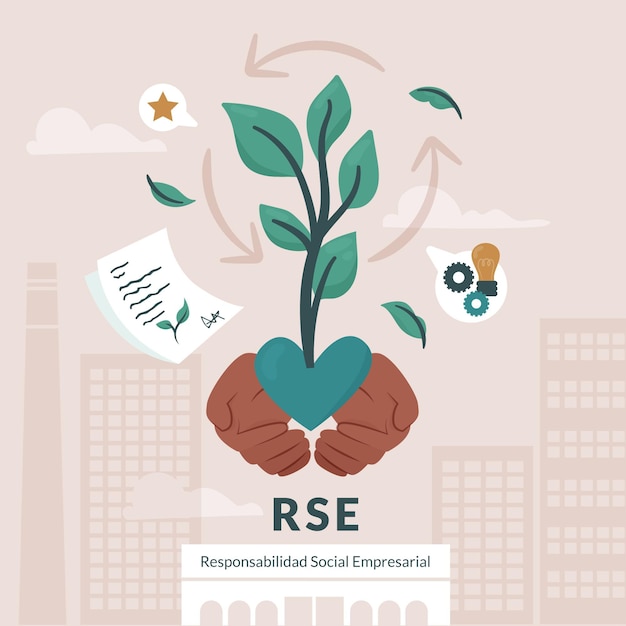 Free Vector organic flat csr concept illustrated